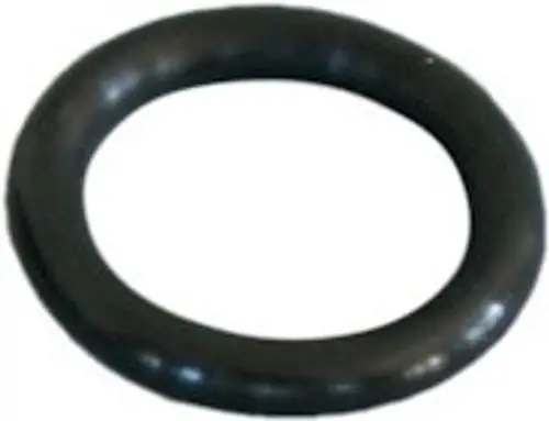 Schwarzer O-Ring von Bosch, kreisförmig, mit glatter Oberfläche. Ideal zur Abdichtung in verschiedenen Anwendungen.